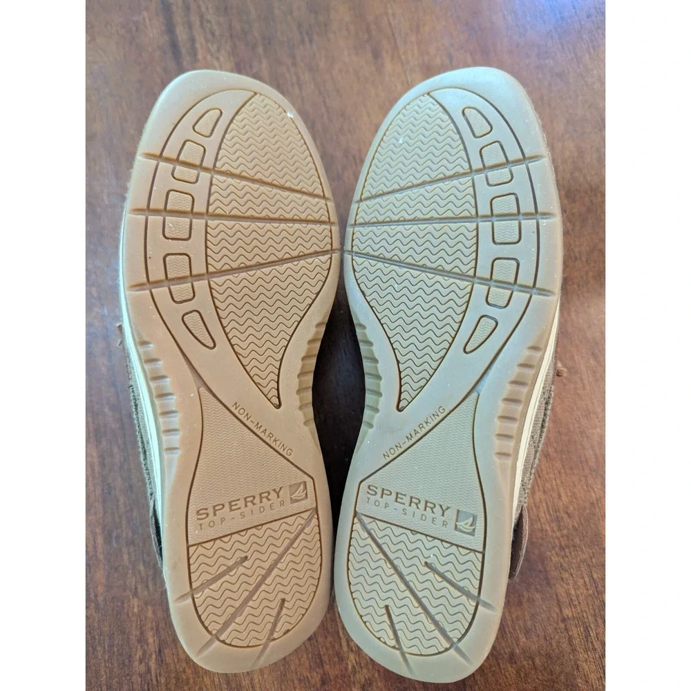 Sperry Top Sider Shoes Womens 5 M Boat Corduroy Brown Canvas Low Top STS90251
